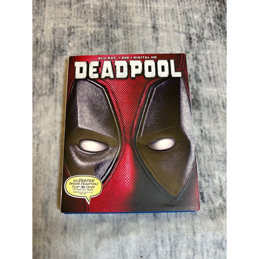 Deadpool Blu-ray DVD Combo Pack 2016 Marvel Ryan Reynolds with Slipcover